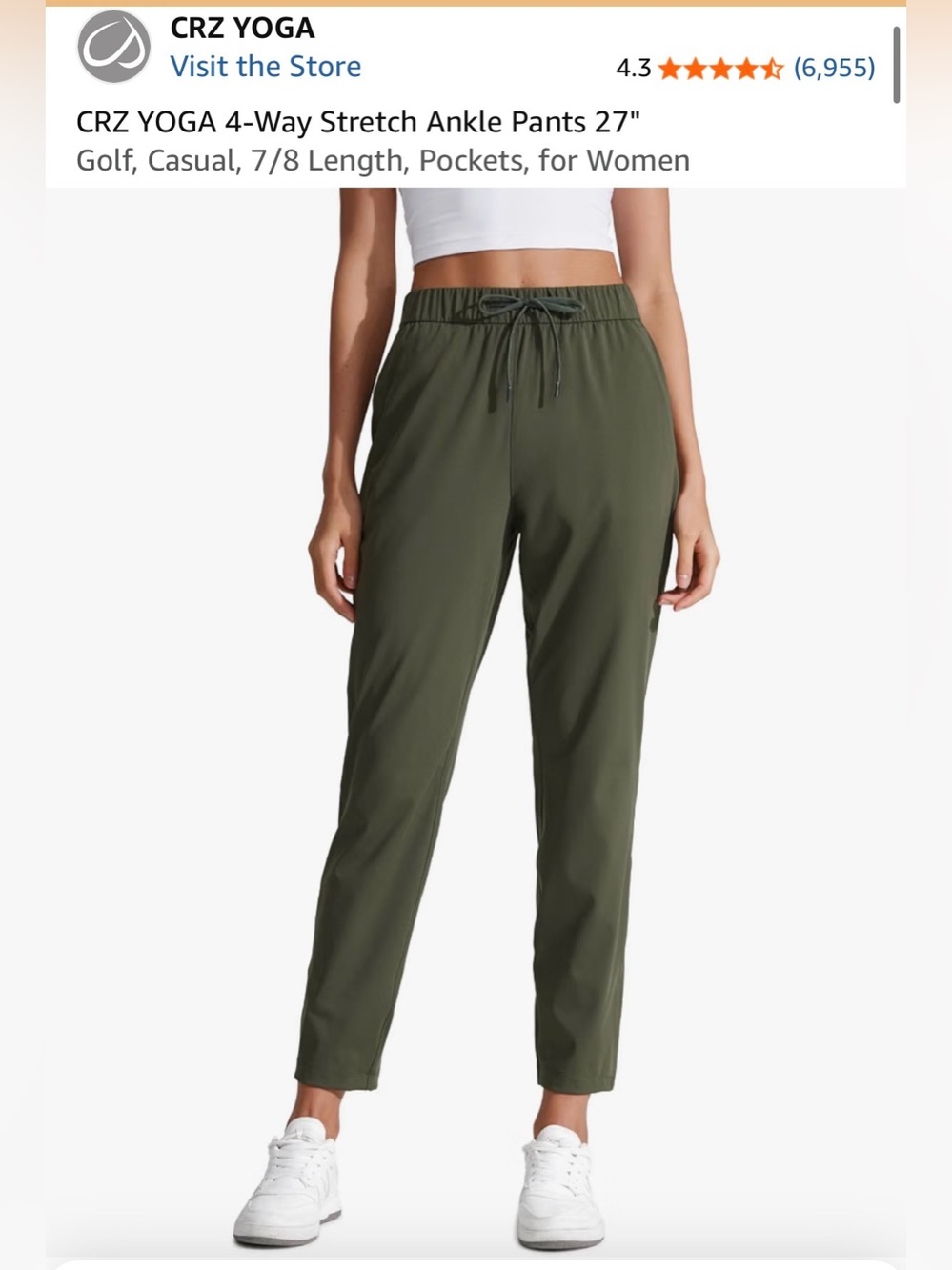 Bundle of CRZ YOGA 4-Way Stretch Ankle Pants for Women